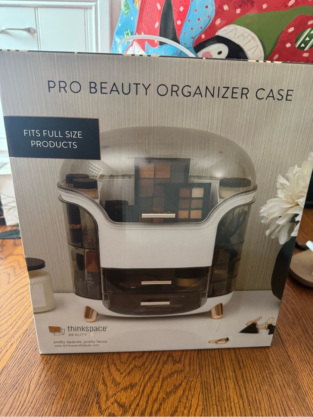 Thinkspace Pro Beauty Organizer Case - White with Smoky Gray Accents